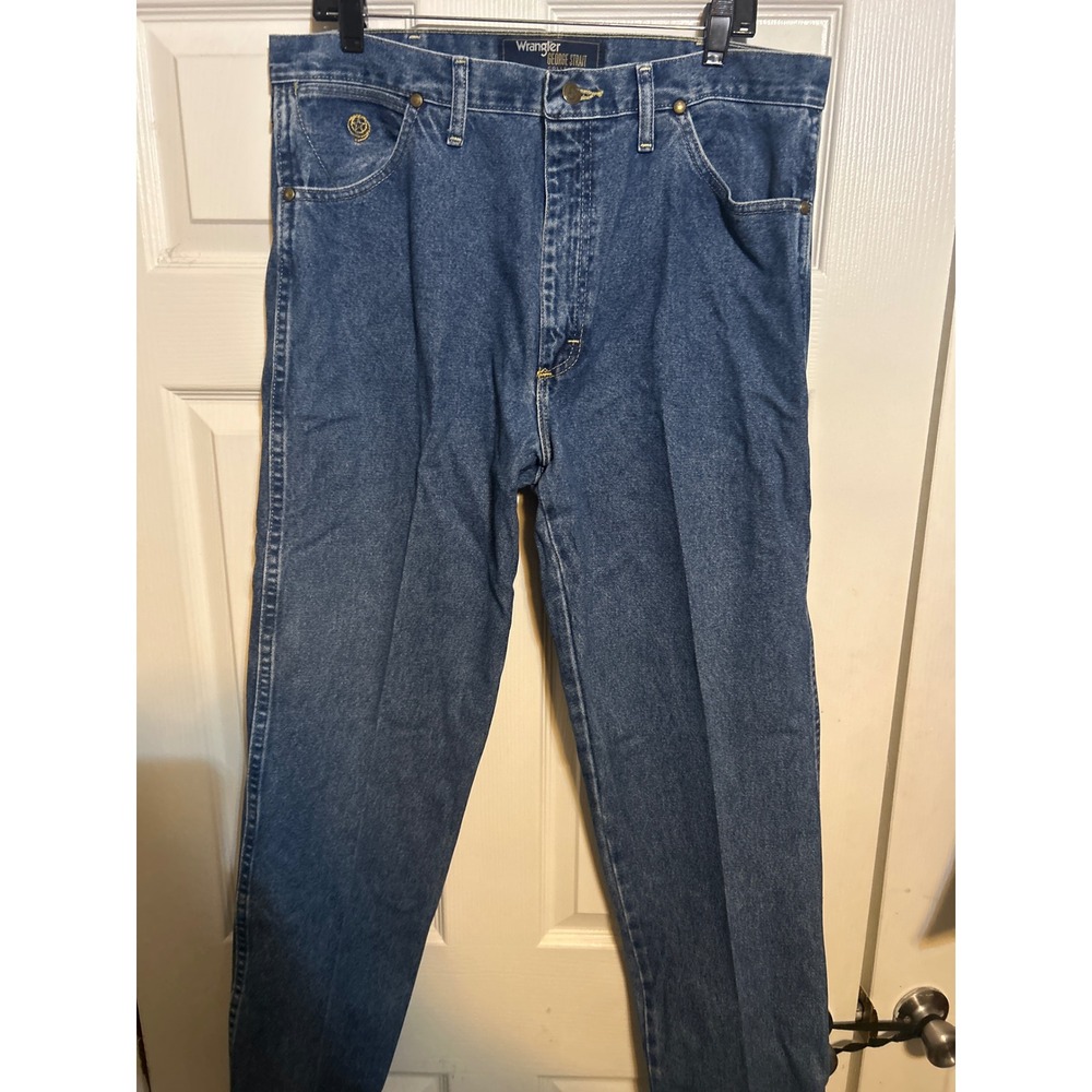 Wrangler George‎ Strait Collection Mens 35x34 Medium Wash Straight Leg Jeans